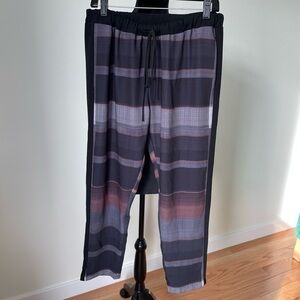 Clover Canyon Multicolor Printed Side Stripe Jogger Pants EUC Size Medium